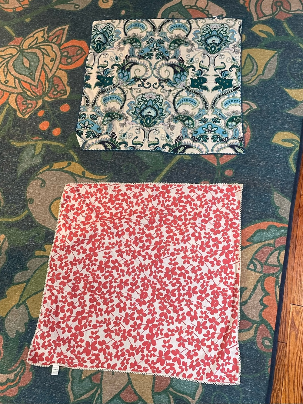 Two 100% cotton bandanas